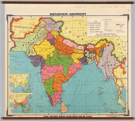 Map of India and Pakistan